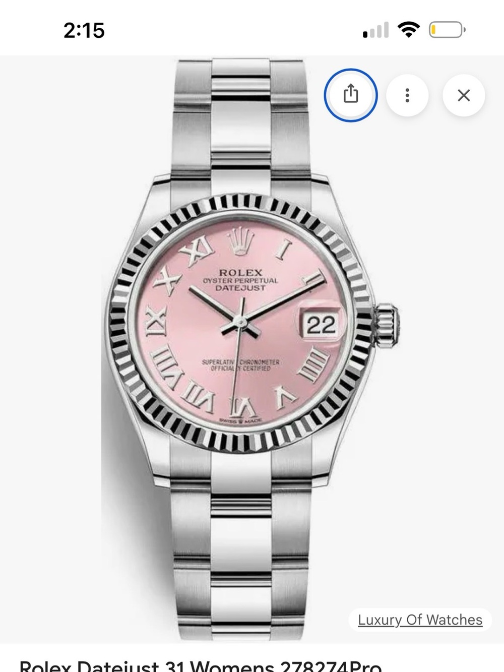 New Rolex Datejust Silver for women